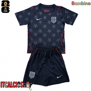 Stati Uniti Seconda Maglia Bambino Mondiali 2026 Manica Corta (+ Pantaloni corti)